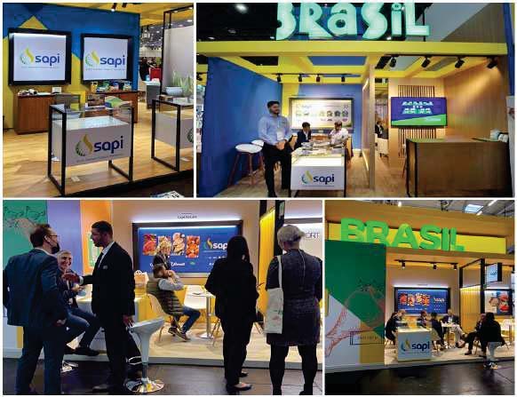 Estandes da SAPI Foods em feiras internacionais
